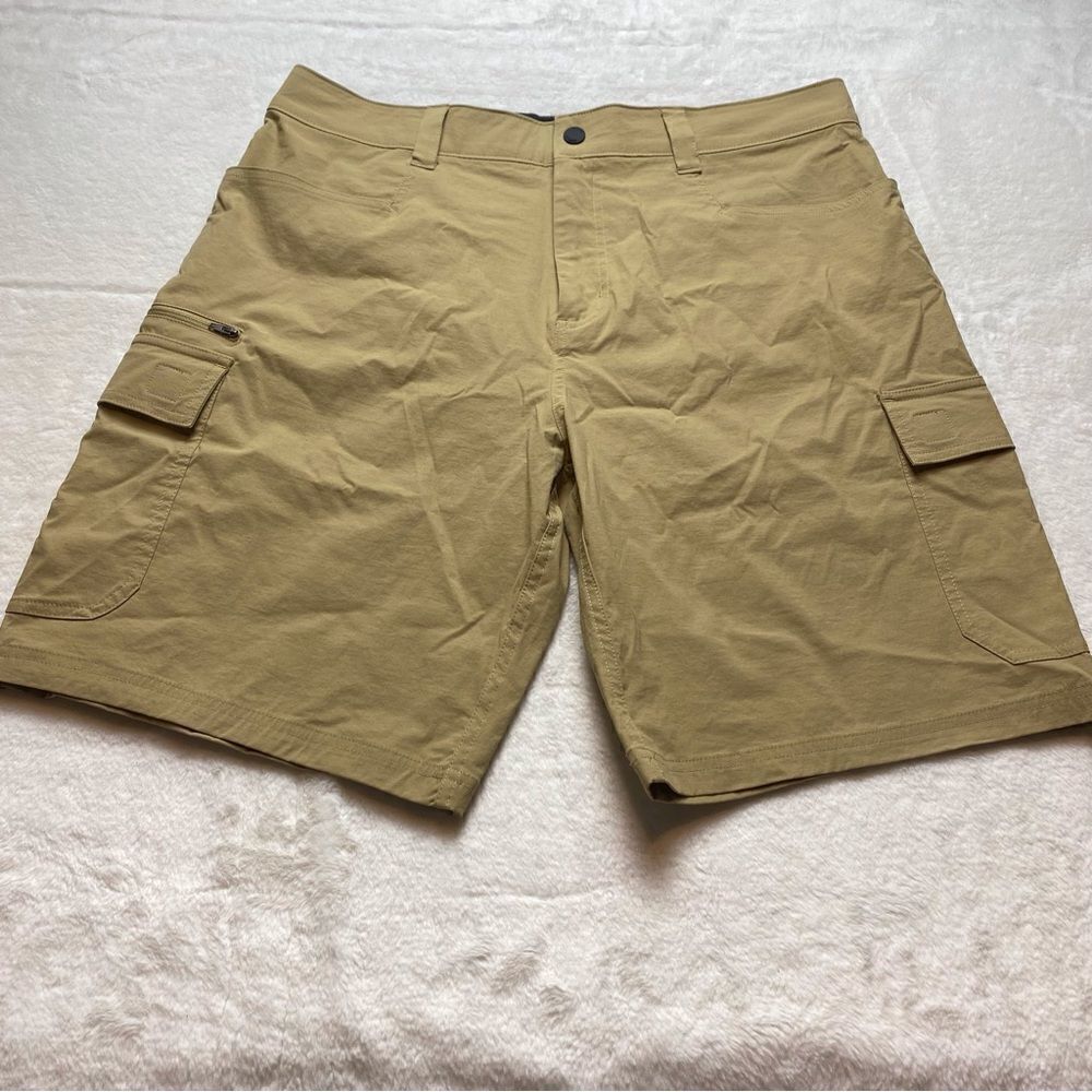 Orvis Khaki Voyager Tech Outdoor Stretch Shorts Size 36